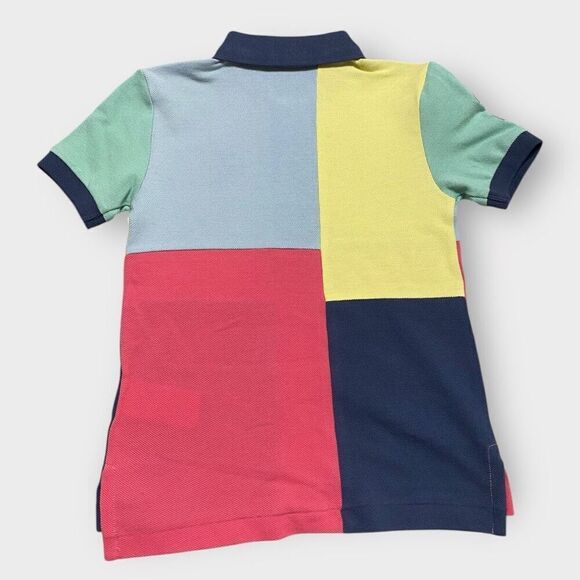 Polo Ralph Lauren Big Pony Color-block Cotton Mesh Polo Shirt Boys size 4 New - Picture 6 of 9